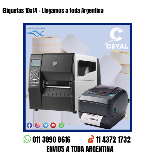 Etiquetas 10×14 – Llegamos a toda Argentina