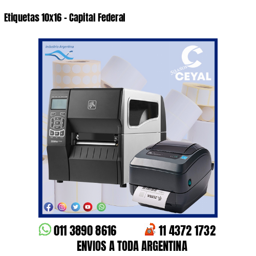 Etiquetas 10×16 – Capital Federal