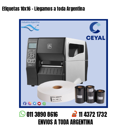 Etiquetas 10×16 – Llegamos a toda Argentina