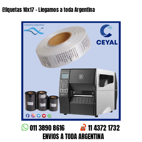 Etiquetas 10×17 – Llegamos a toda Argentina