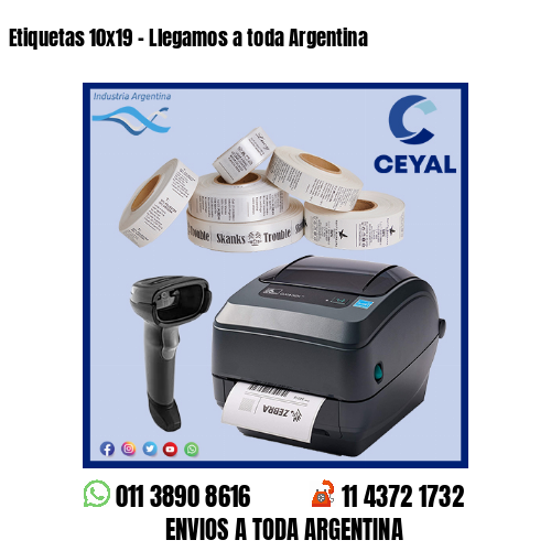 Etiquetas 10×19 – Llegamos a toda Argentina