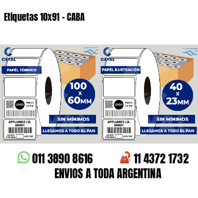 Etiquetas 10x91 - CABA