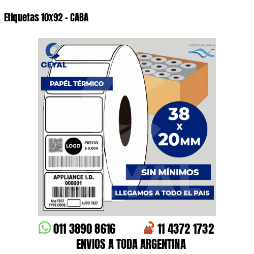 Etiquetas 10×92 – CABA