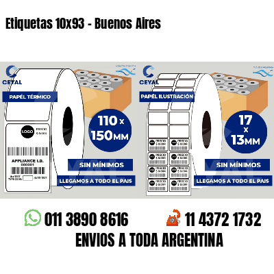 Etiquetas 10x93 - Buenos Aires