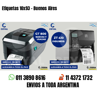 Etiquetas 10x93 - Buenos Aires