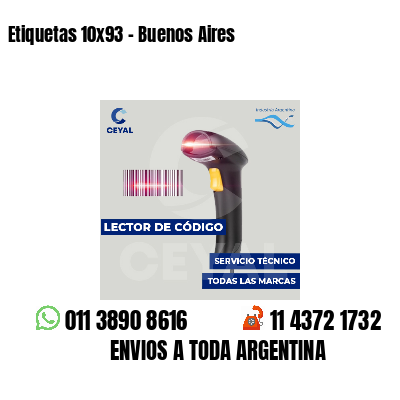 Etiquetas 10x93 - Buenos Aires