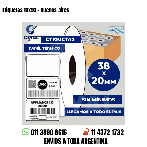 Etiquetas 10×93 – Buenos Aires