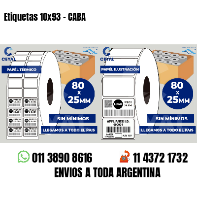 Etiquetas 10x93 - CABA