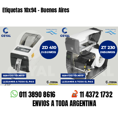 Etiquetas 10x94 - Buenos Aires