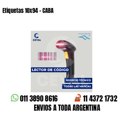 Etiquetas 10x94 - CABA