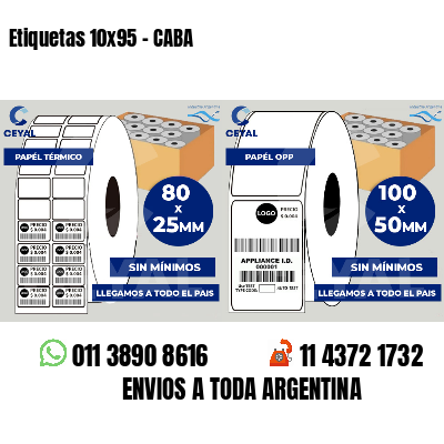 Etiquetas 10x95 - CABA