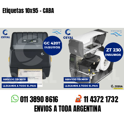 Etiquetas 10x95 - CABA
