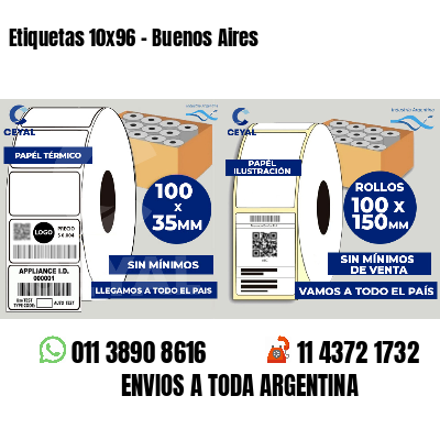 Etiquetas 10x96 - Buenos Aires