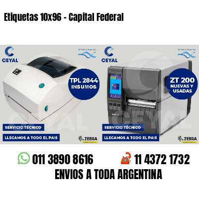 Etiquetas 10x96 - Capital Federal