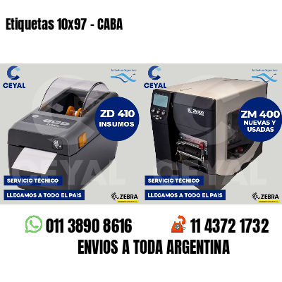Etiquetas 10x97 - CABA