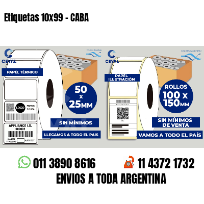 Etiquetas 10x99 - CABA
