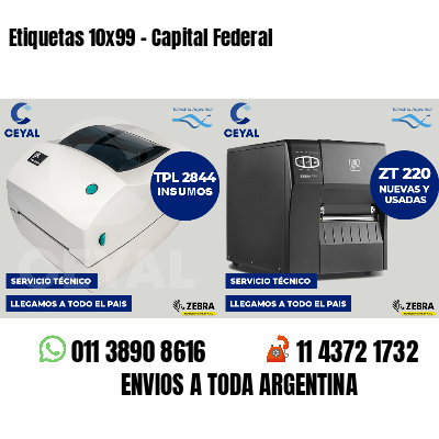 Etiquetas 10x99 - Capital Federal