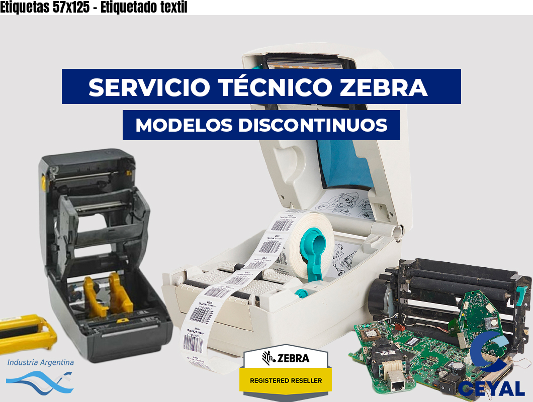 Etiquetas 57x125 - Etiquetado textil