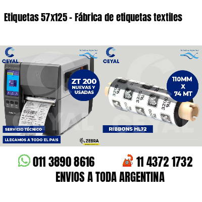 Etiquetas 57x125 - Fábrica de etiquetas textiles