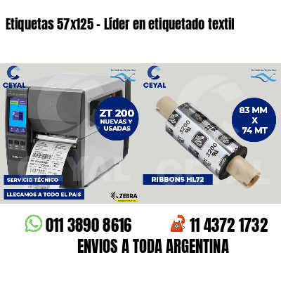 Etiquetas 57x125 - Líder en etiquetado textil