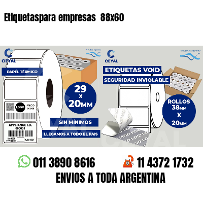 Etiquetaspara empresas 88x60