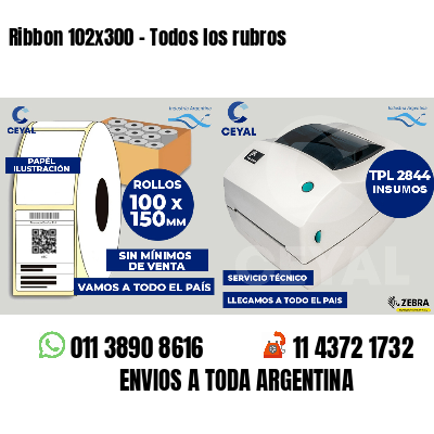 Ribbon 102x300 - Todos los rubros