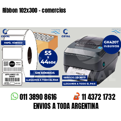 Ribbon 102x300 - comercios