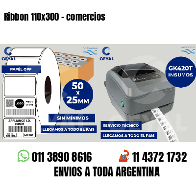 Ribbon 110x300 - comercios