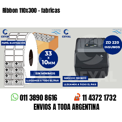 Ribbon 110x300 - fabricas