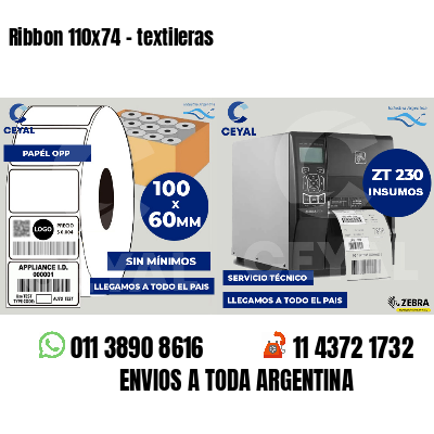 Ribbon 110x74 - textileras