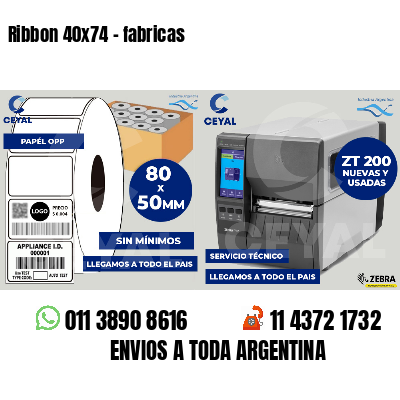 Ribbon 40x74 - fabricas