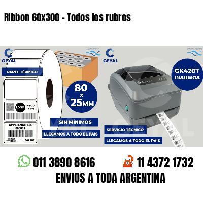 Ribbon 60x300 - Todos los rubros