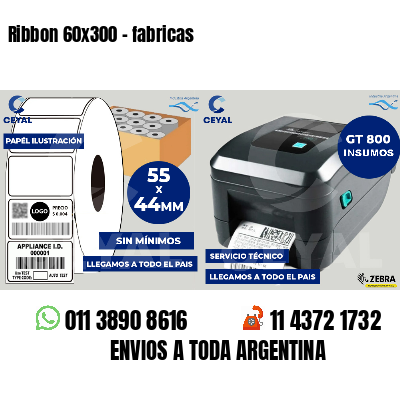 Ribbon 60x300 - fabricas