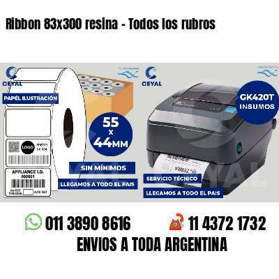 Ribbon 83x300 resina - Todos los rubros