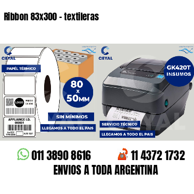 Ribbon 83x300 - textileras