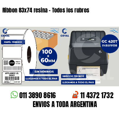 Ribbon 83x74 resina - Todos los rubros