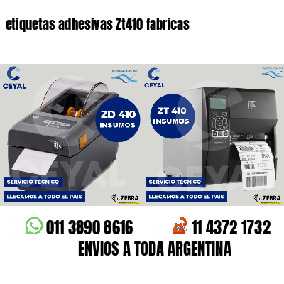 etiquetas adhesivas Zt410 fabricas