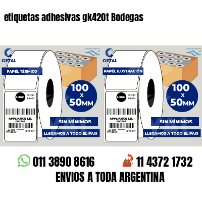 etiquetas adhesivas gk420t Bodegas