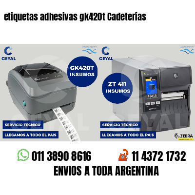 etiquetas adhesivas gk420t Cadeterías