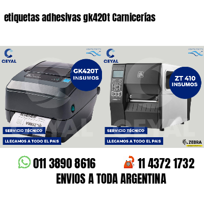 etiquetas adhesivas gk420t Carnicerías