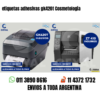 etiquetas adhesivas gk420t Cosmetología