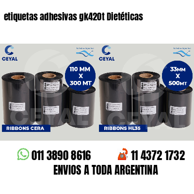 etiquetas adhesivas gk420t Dietéticas