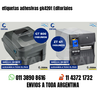 etiquetas adhesivas gk420t Editoriales