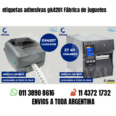 etiquetas adhesivas gk420t Fábrica de juguetes