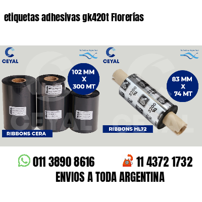 etiquetas adhesivas gk420t Florerías