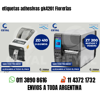 etiquetas adhesivas gk420t Florerías