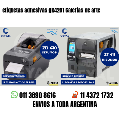 etiquetas adhesivas gk420t Galerías de arte