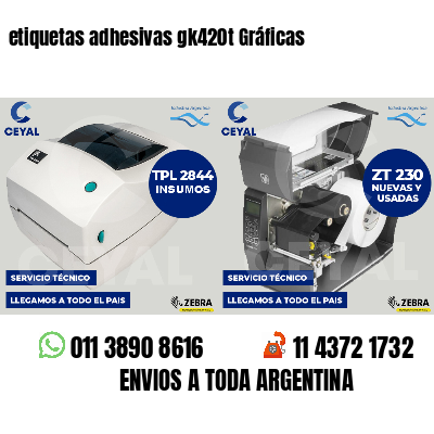 etiquetas adhesivas gk420t Gráficas