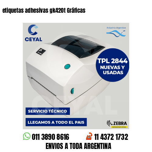 etiquetas adhesivas gk420t Gráficas