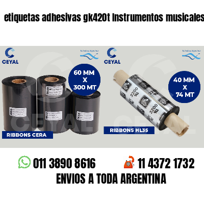 etiquetas adhesivas gk420t Instrumentos musicales